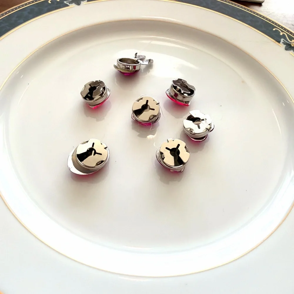 Heart-Shaped Pink Button Covers plus Oval - Picture 7 of 7